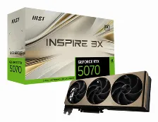 Tarjeta De Vídeo Msi Geforce Rtx 5070 12g Inspire 3x Oc Geforce Rtx 5070, 12 Gb, 192 Bit, Gddr7, Pci Express 5.0